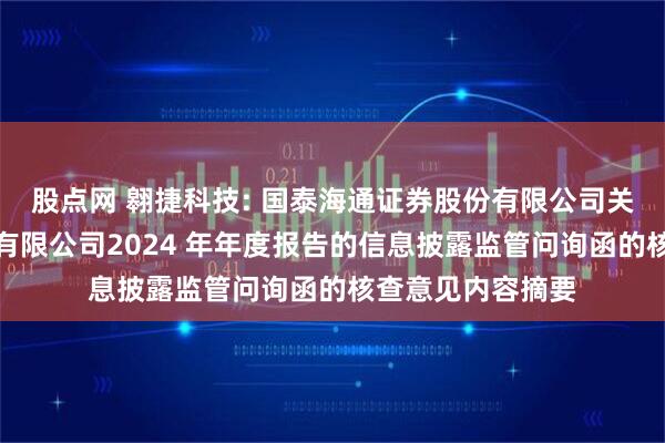 股点网 翱捷科技: 国泰海通证券股份有限公司关于翱捷科技股份有限公司2024 年年度报告的信息披露监管问询函的核查意见内容摘要