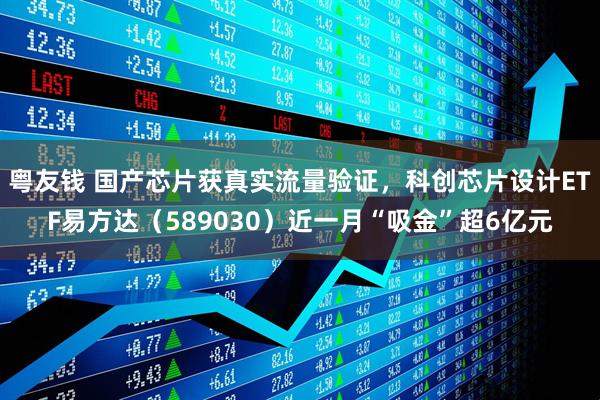 粤友钱 国产芯片获真实流量验证，科创芯片设计ETF易方达（589030）近一月“吸金”超6亿元